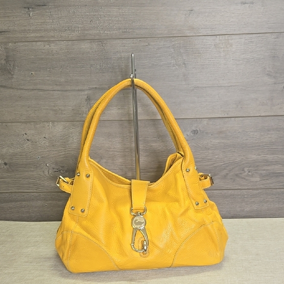 Dooney & Bourke Handbags - Dooney & Bourke Golden Yellow Pebble Leather Handbag